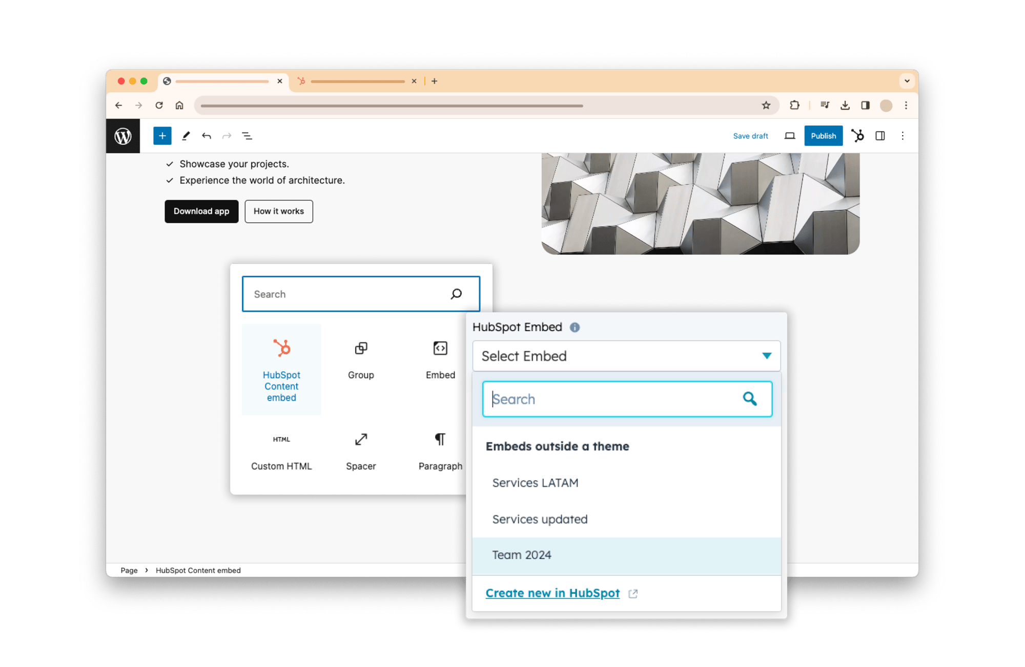 Content Embeds with HubSpot and Wordpress