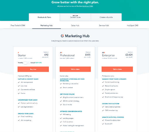 HubSpot-Pricing-Page