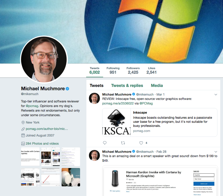 influencer Michael Muchmore