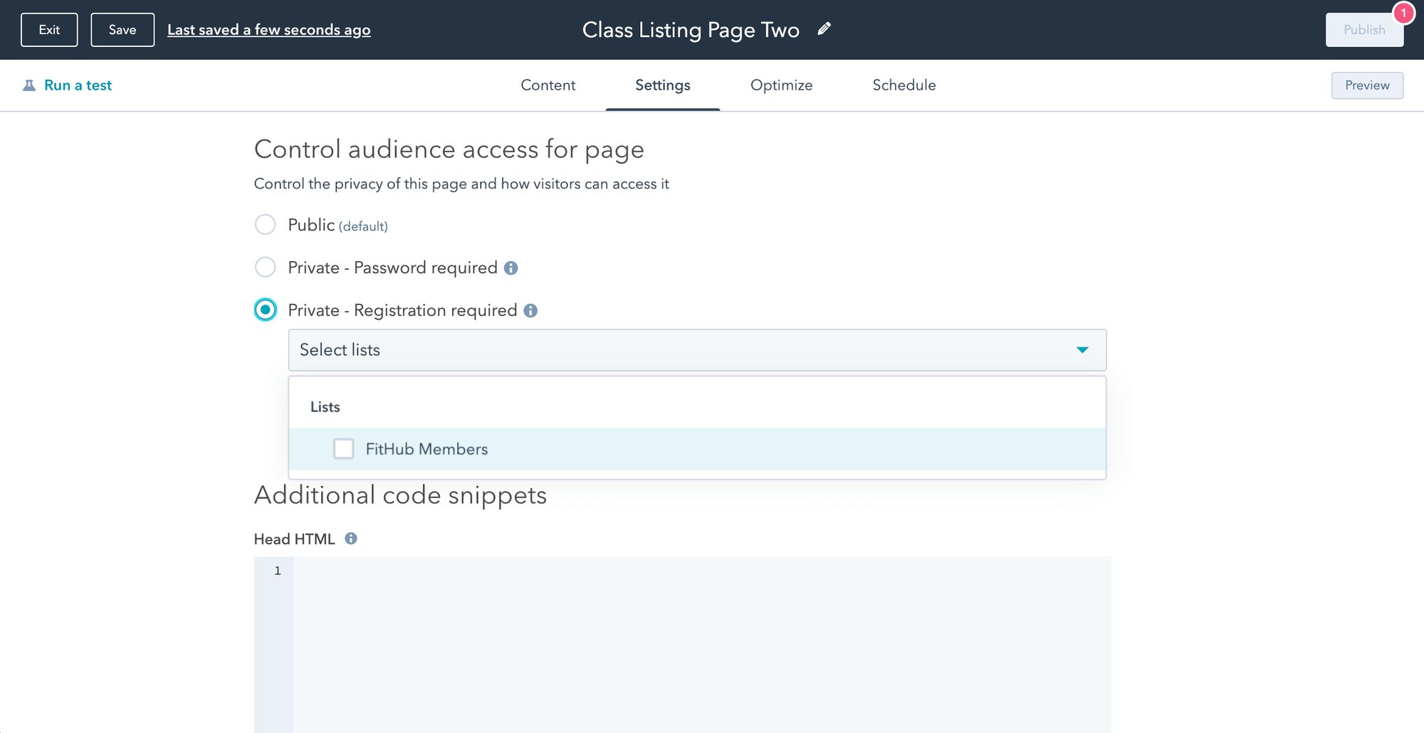 Memberships with Content Hub