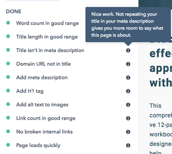 Checklist for landing page best practice in HubSpot