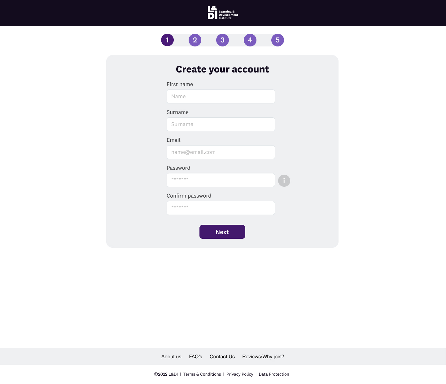 Become a member- Step1 Become a member- Step1