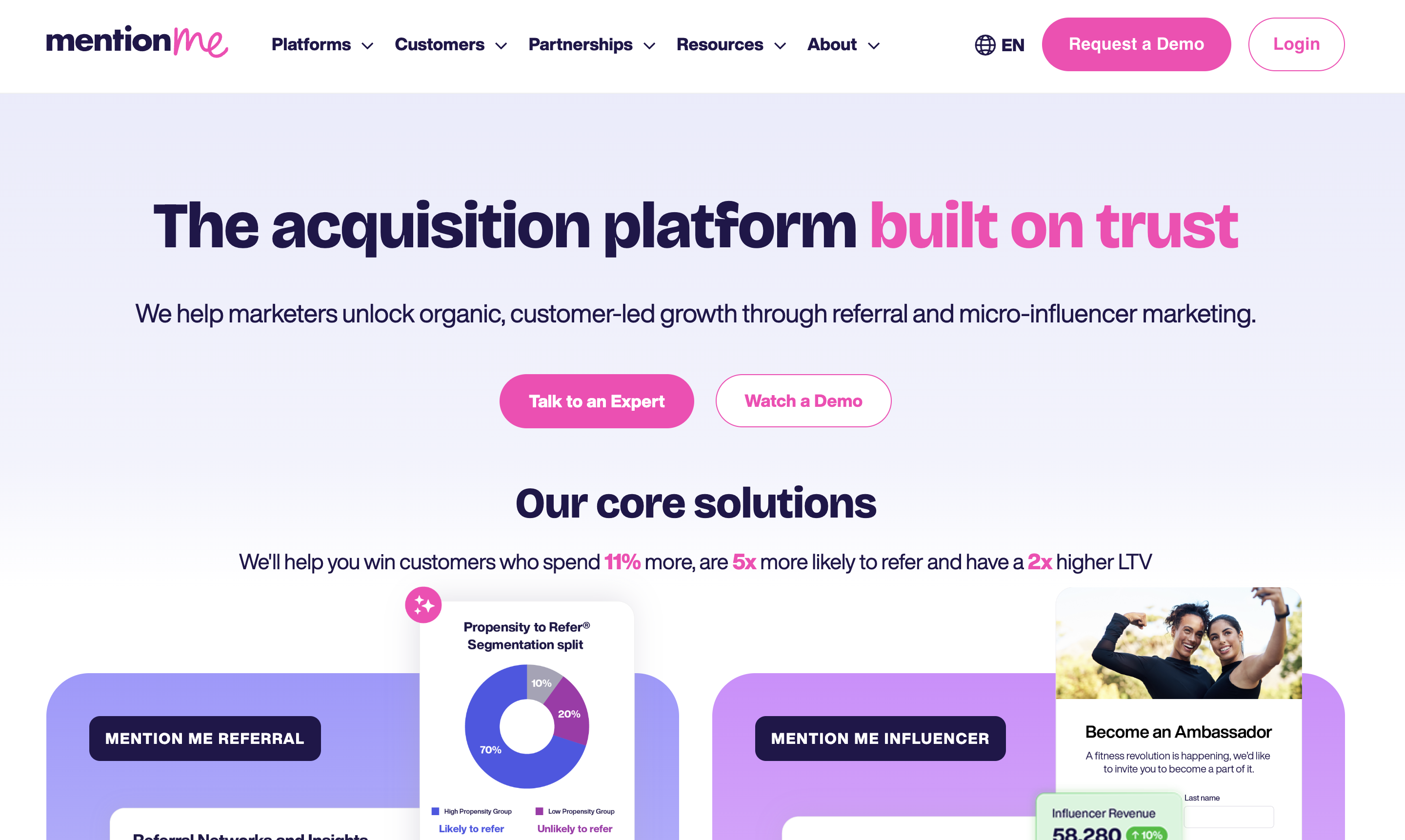 Mention Me in English