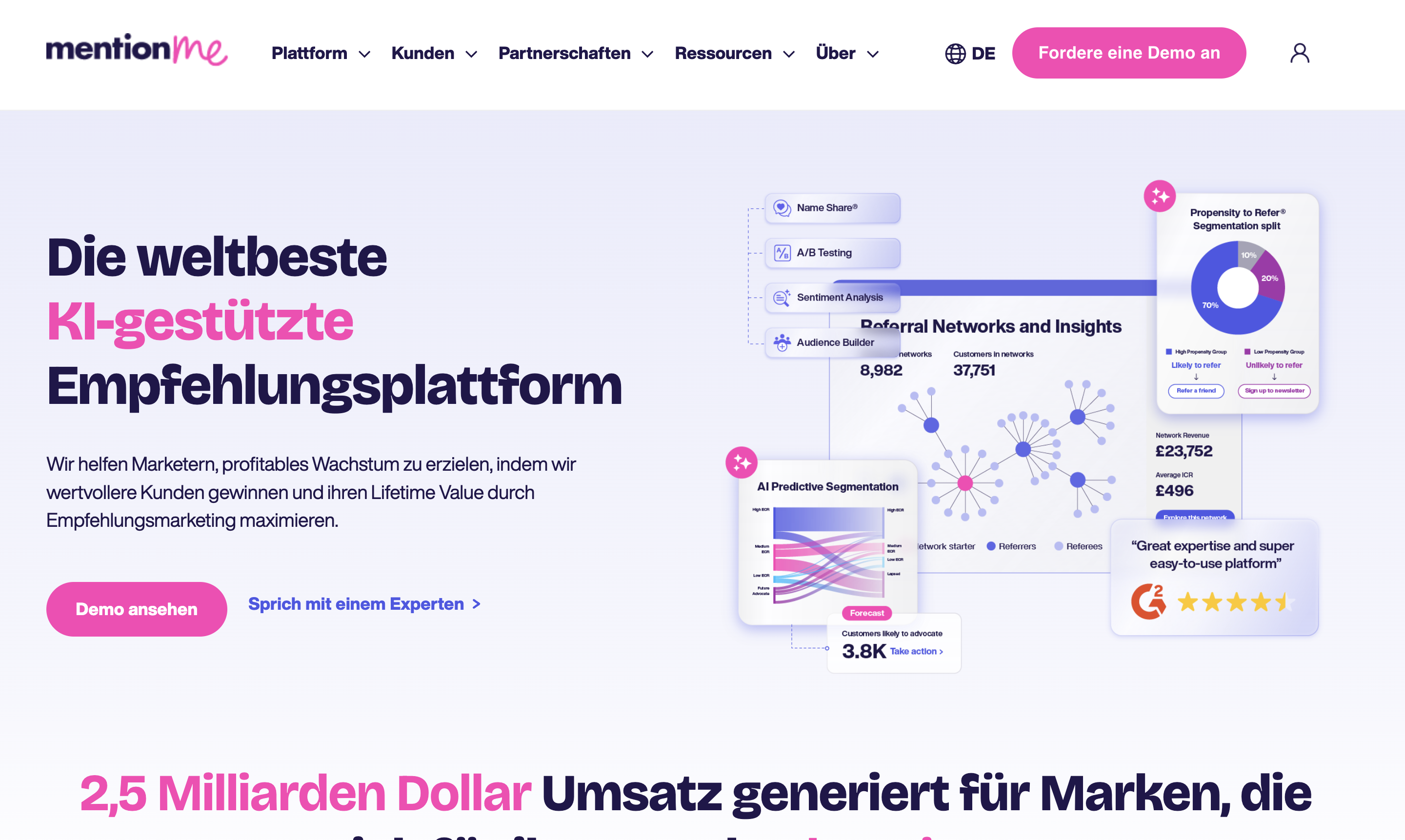 Mention Me in German